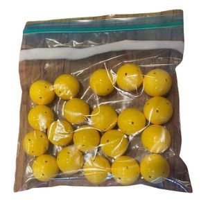 20 Vo-toys Just Add Refillable Ball Cat Toy Lot 2" Yellow Balls